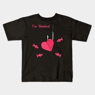 Im hooked heart Kids T-Shirt